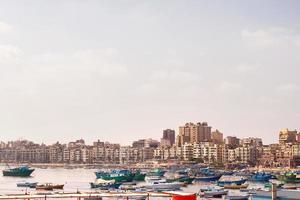 Panorama view of Alexandria, Egypt.