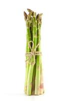 sheaf of ripe green asparagus photo