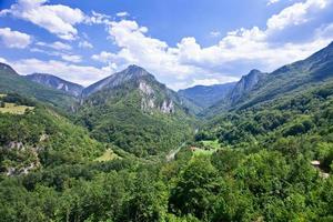 paisaje de montaña, montenegro