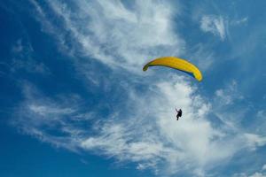 paragliders in the sky photo