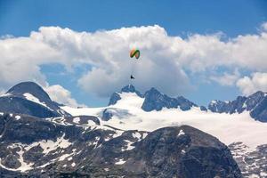 Paragliding at the Dachstein Mountains