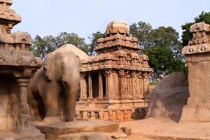 Photo of the Pancha Ratha temple at Mammallapuram, India