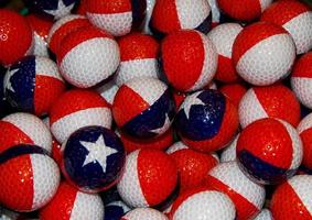 Unique  Texas and Puerto Rico Theme Golfballs photo