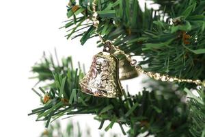 Christmas tree with jingle bells.