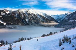 estación de esquí de montaña en austria -