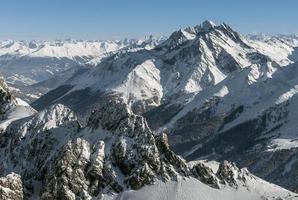 los Alpes en st. anton (austria) foto