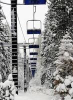 Empty Ski Lift photo