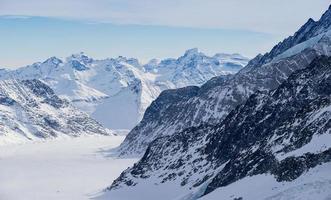 Montaña suiza, Jungfrau, Suiza, estación de esquí foto