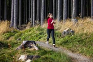 Young woman running outdoor