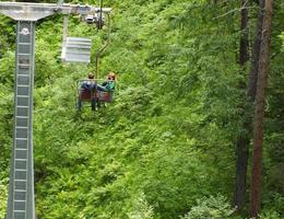 Chairlift couple photographer photo
