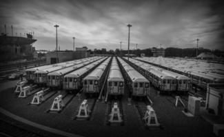 Black & White Trains parking photo