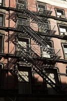 fire escape at an old downtow house