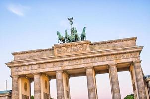 Statue on Brandenburg Gate, Berlin, Germany photo