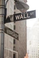 Wall Street in New York City photo