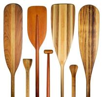 wood canoe paddles abstract photo