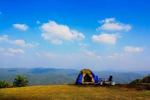 Camping on the mountain