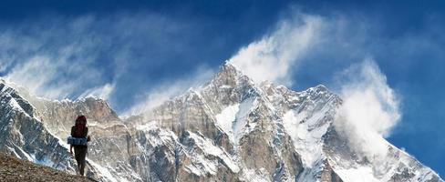 top of Lhotse and Nuptse photo