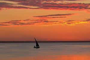 Beach sunset, Mozambique photo