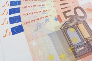 Fifty euro bills