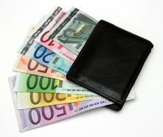 Wallet full of money photo