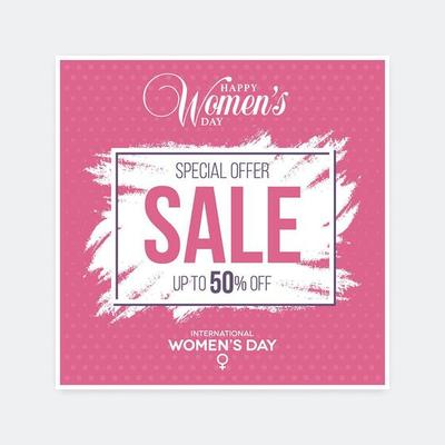 International Women's Day sale Discount Brushed Halftone Poster