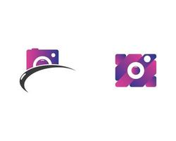 conjunto de logotipo abstracto de cámara vector