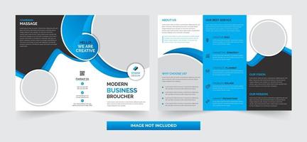Simple Business Corporate Tri-fold Template Design  vector