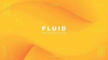 Fluid Motion Yellow Background vector