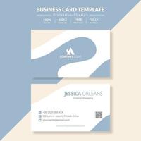 Pastel Business Card Design vector