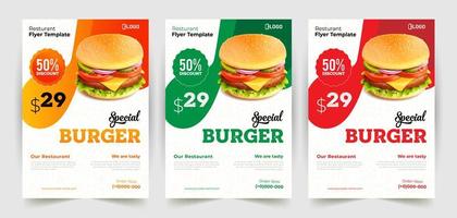 Fast Food Burger Flyer Design Templates