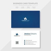 Blue Themed Business Card  vector