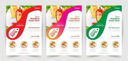 Restaurant Template with Curved Drop Shape Detail