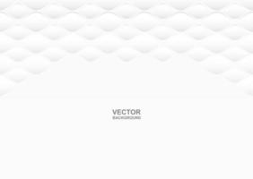 White embossed wallpaper with geometric shapes on top vector