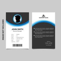Corporate Employee Id Card Template Design vector