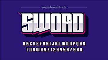 Modern Shiny Sports Team Typography vector