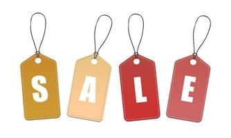 Multi-Color ''Sale'' Tags vector