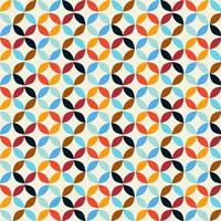 Geometric Retro Circle Pattern Background vector