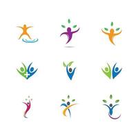 Wellness symbol set vector