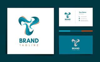 Letter T Logo and Business Card Template vector