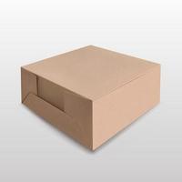 Recycled Closed Paper Box Without Lid vector