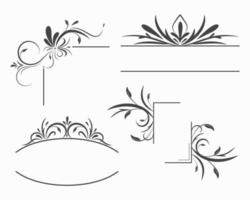 marcos y bordes ornamentales vector