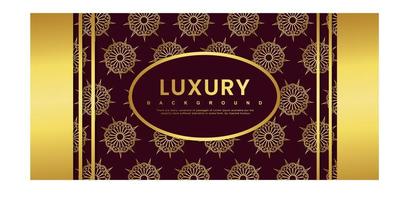 Luxury Gold and Dark Red Royal Banner vector