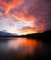 Sunset at the lake photo