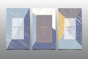 Marble Layout Template vector