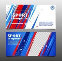 Sport Layout Business Card Set vector