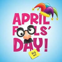 April Fool's Day Sign with Mask and Jester Hat 833390 Vector April Fool's Day Sign with Mask and Jester Hat 833390 Vector