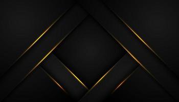Black Abstract Background with Diamond-Shape Layers