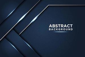 Dark Blue Abstract Background with Shining Layers vector