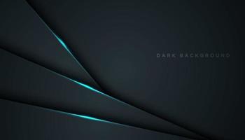 Abstract Black Background with Shining Blue Diagonal Layers