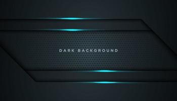 Abstract Black Background with Layered Parallelogram vector